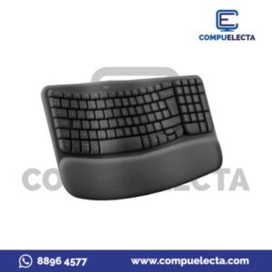 TECLADO LOGITECH WAVE KEYS ERGONOMIC WIRELESS ESPAÑOL NEGRO
